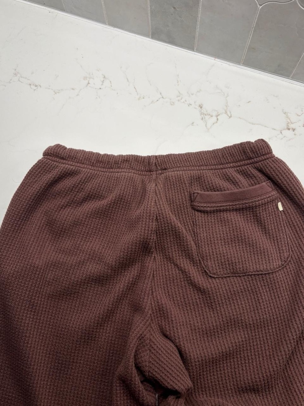 Aerie brown waffle knit joggers - Picture 3 of 5